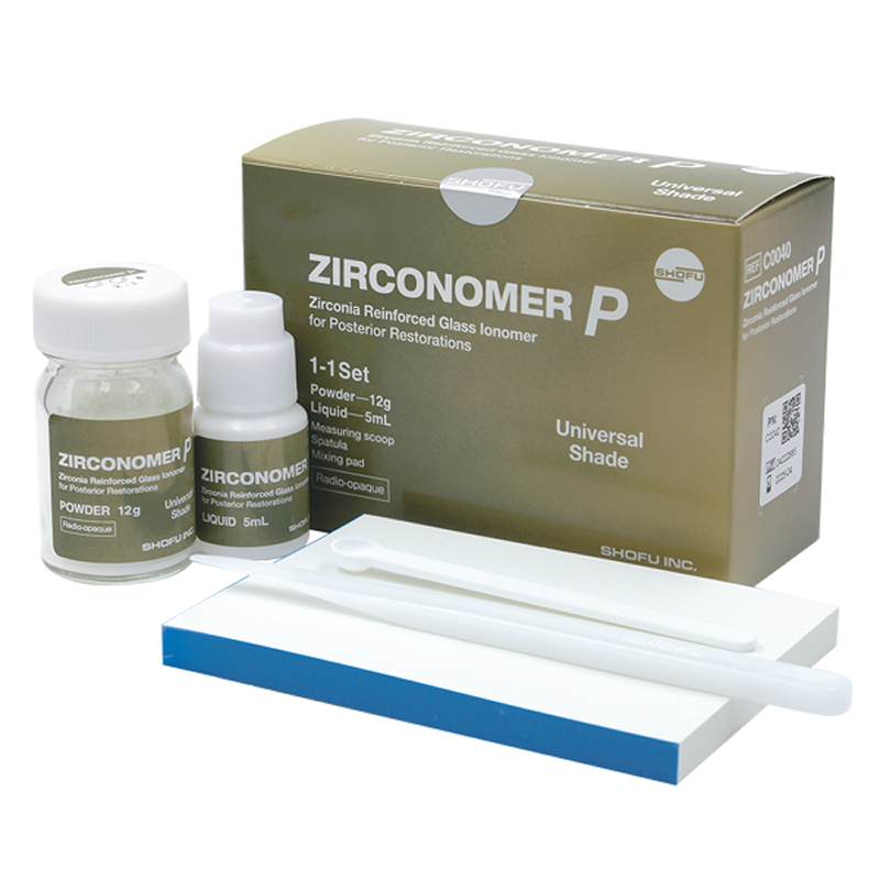 گلاس آینومر ترمیمی Zirconomer P شوفو | آمالگام سفید